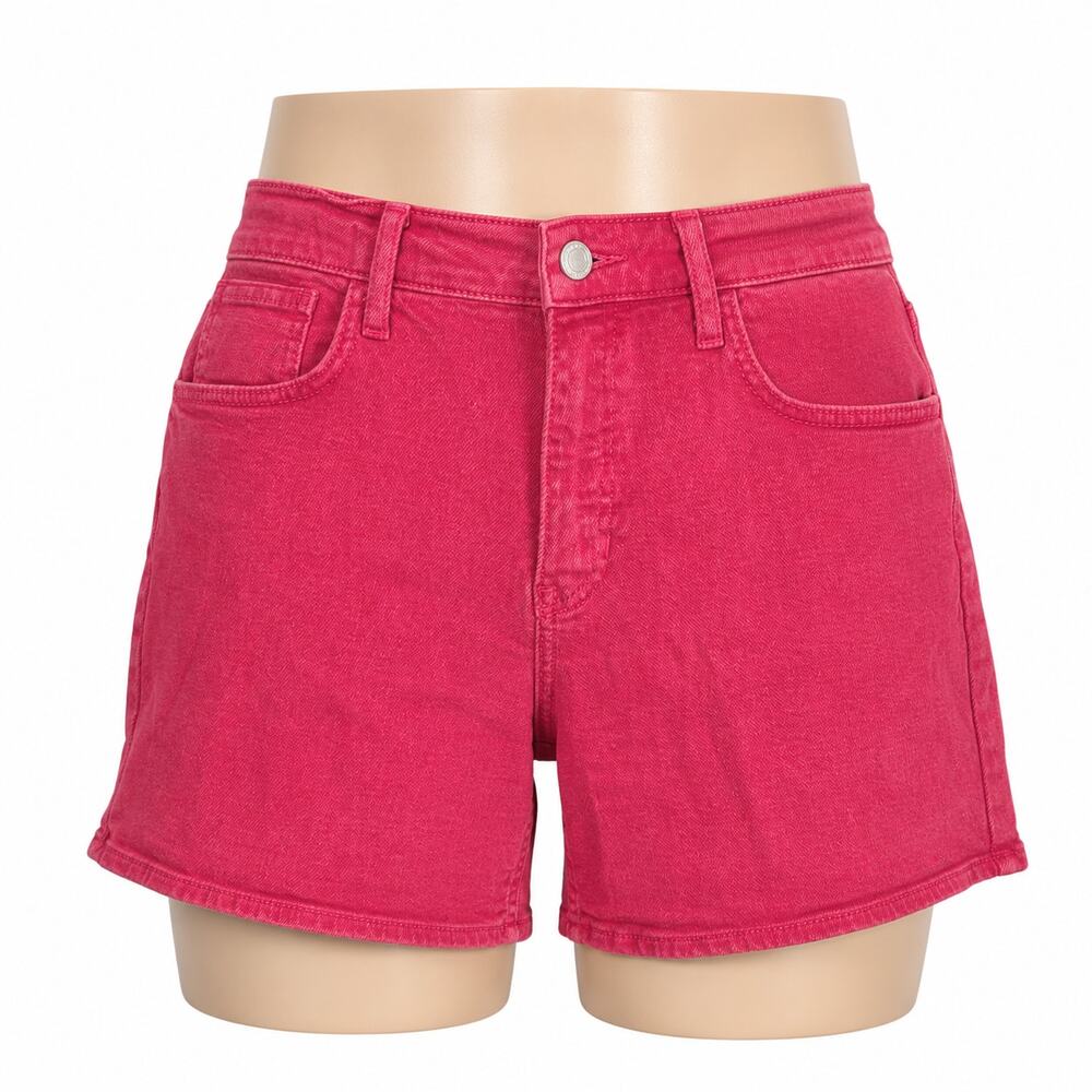Just Black Denim Pink High Rise Denim Shorts Women's Medium M Cotton USA